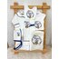 LACİVERT BİYELİ YAKALI 10LU SET