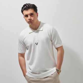 A+ VALENTINO Polo Yaka T-Shirt White