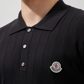 Moncler Polo Yaka T-Shirt Black