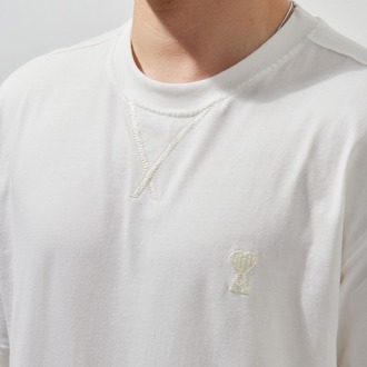 AMİ Nakışlı T-Shirt White