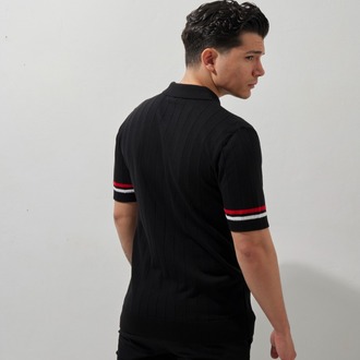 Moncler Polo Yaka T-Shirt Black