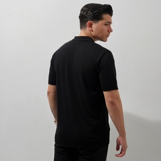 A+ VALENTINO Polo Yaka T-Shirt Black