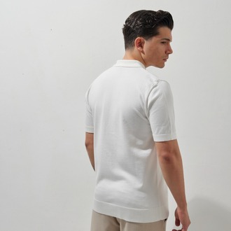 A+ VALENTINO Polo Yaka T-Shirt White
