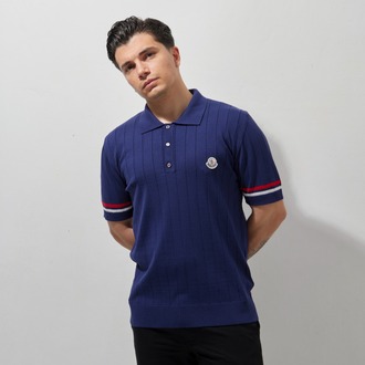 Moncler Polo Yaka T-Shirt Navy Blue