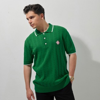 A+ Casablanca Polo Yaka T-Shirt Green
