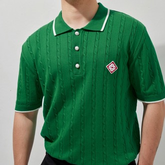 A+ Casablanca Polo Yaka T-Shirt Green