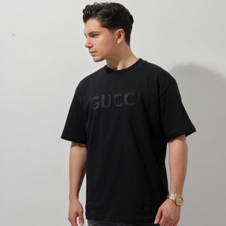 GUCCI Nakışlı T-Shirt Black