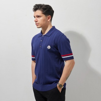 Moncler Polo Yaka T-Shirt Navy Blue