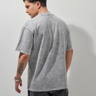 DOLCE & GABBANA Yıkamalı T-Shirt Gray