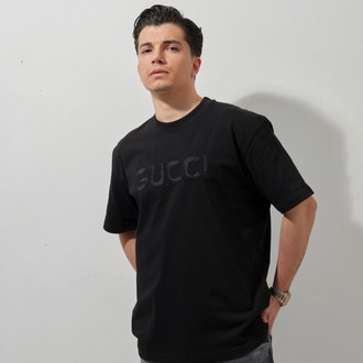 GUCCI Nakışlı T-Shirt Black