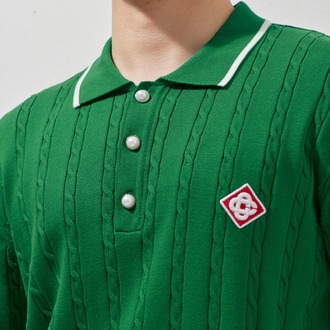 A+ Casablanca Polo Yaka T-Shirt Green