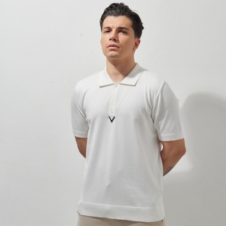 A+ VALENTINO Polo Yaka T-Shirt White