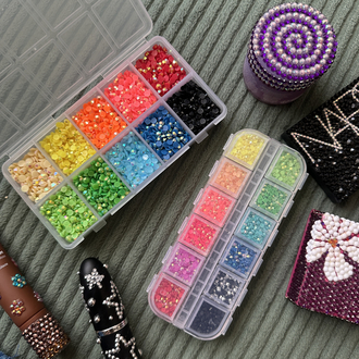 Bedazzling 3mm 10'lu + 1mm 12'li Taş Seti
