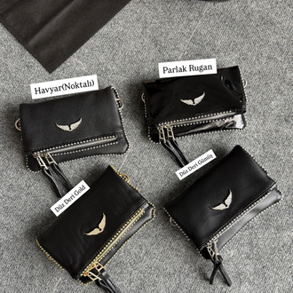 Zadig Clutch Small Boncuklu-Gizli Mıknatıs