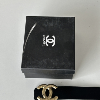 Chanel Gerçek Deri Kemer / 3 cm  / Kutulu