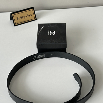 Chanel Gerçek Deri Kemer / 3 cm  / Kutulu