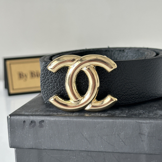 Chanel Gerçek Deri Kemer / 3 cm  / Kutulu