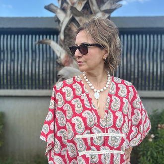 Hint kumaşı kaftan elbise