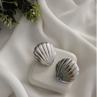 Silver Deniz Kabuğu Küpe