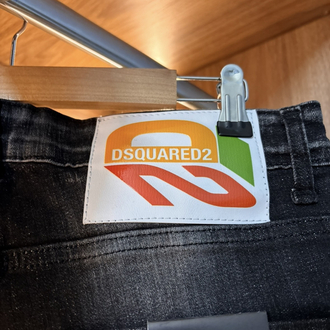 DSQUARED 02 PREMİUM PANTOLON(SİYAH TAŞLAMALI)