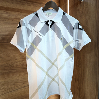 BURBERRY BEYAZ YAKALI PREMIUM T - SHIRT