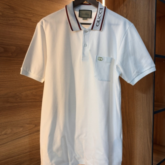 GUCCİ PREMİUM YAKALI T-SHİRT(BEYAZ)