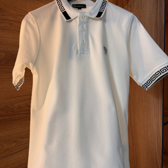 VERSACE PREMİUM YAKALI T-SHİRT(BEYAZ)