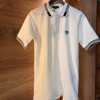VERSACE PREMİUM YAKALI T-SHİRT(BEYAZ)