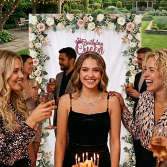  Birthday queen ikinci tasarımlı pembe veya altın simli taç