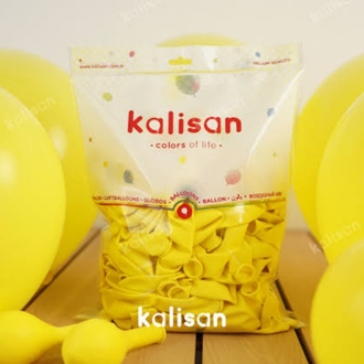 Kalisan 12" Lateks Sarı Balon 100"lü