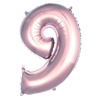 9 Rakam Folyo Balon 40'inç (100 Cm) 34" (76Cm) 16"(36Cm)
