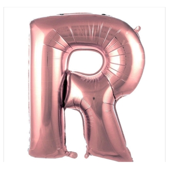 R Harfi Folyo Balon 40'inç (100 Cm) 34" (76Cm) 16"(36Cm)