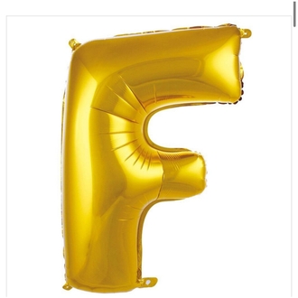 F Harfi Folyo Balon 40'inç (100 Cm) 34" (76Cm) 16"(36Cm)