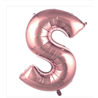 S Harfi Folyo Balon 40'inç (100 Cm) 34" (76Cm) 16"(36Cm)