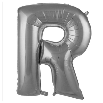 R Harfi Folyo Balon 40'inç (100 Cm) 34" (76Cm) 16"(36Cm)