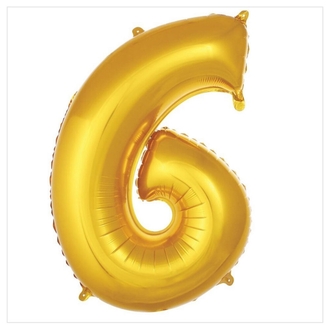 6 Rakam Folyo Balon 40'inç (100 Cm) 34" (76Cm) 16"(36Cm)