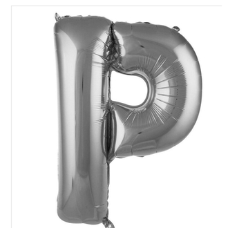 P Harfi Folyo Balon 40'inç (100 Cm) 34" (76Cm) 16"(36Cm)