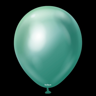 Kalisan 12" Krom (mirror) Yeşil Balon 50'li