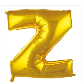 Z Harfi Folyo Balon 40'inç (100 Cm) 34" (76Cm) 16"(36Cm)