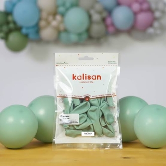 Kalisan 12" Retro Kış Yeşili (Winter green) Balon 100'lü