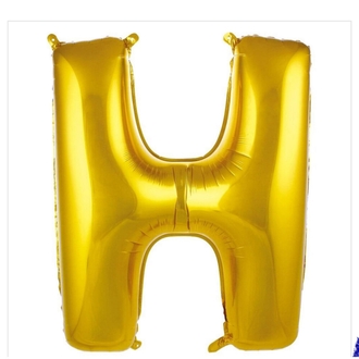 H Harfi Folyo Balon 40'inç (100 Cm) 34" (76Cm) 16"(36Cm)