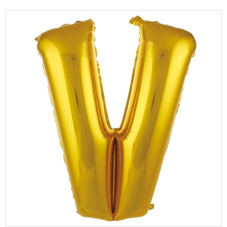 V Harfi Folyo Balon 40'inç (100 Cm) 34" (76Cm) 16"(36Cm)