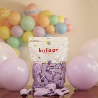 Kalisan 12" Makaron Lila Balon 100'lü