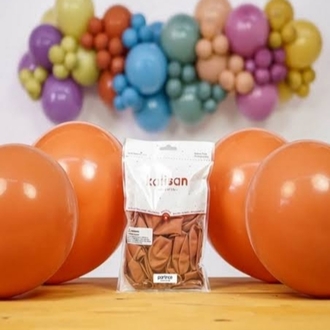 Kalisan 12" Retro Yanık Turuncu (Rust Orange) Balon 100'lü