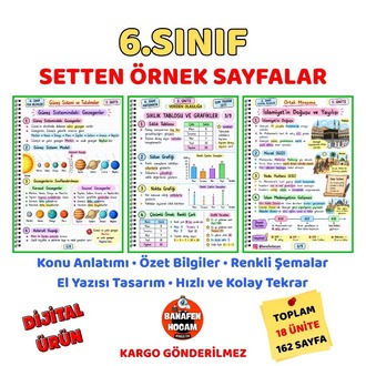 6.SINIF SON TEKRAR SETİ - İLK 3 ÜNİTE - DİJİTAL ÜRÜN PDF