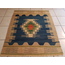 Vintage Handmade Faded Square Kilim Rug, Decorative Lovely Geometric Pattern Pale Rug, Interior Desi