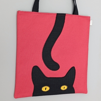 kara kedi çanta 