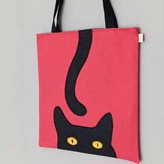 kara kedi çanta 