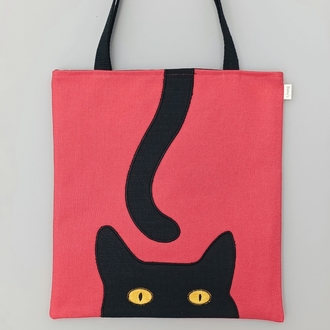 kara kedi çanta 
