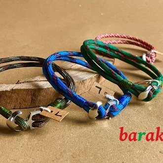 Paracord iple çapalı bileklik - Ürün Kodu: 083